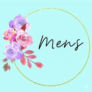 Floral 'Mens' Graphic Print - Aqua & Pastel Floral